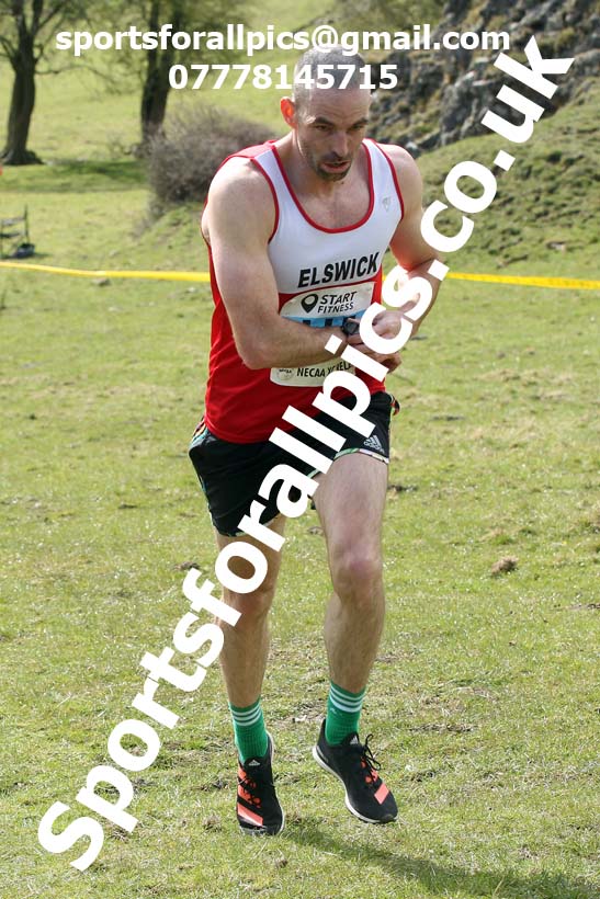 Masters men 2021 NECAA Cross Country Relays, Thornley Farm, Peterlee, Saturday, April 10th. Photo: David T. Hewitson/Sports for All Pics